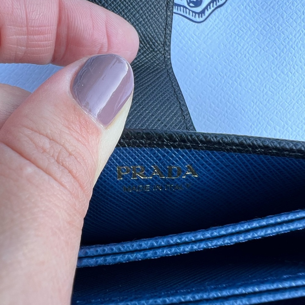 PRADA WALLET (SAFIANO LEATHER & CROCODILE) - Picture 10 of 10